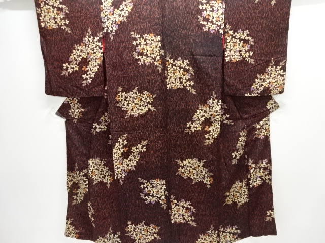 Japanese Kimono / Chirimen Kinsha Combined weave